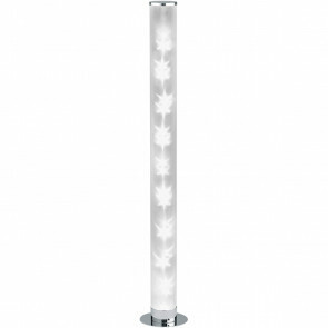 LED Tafellamp - Trion Ricardo - 4W - Warm Wit 3000K - Dimbaar - Rond - Mat Chroom - Aluminium