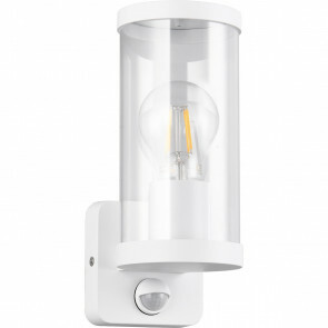 LED Tuinverlichting - Buitenlamp - Wandlamp - Trion Tino - E27 Fitting - Bewegingssensor - Mat Wit - Aluminium 1