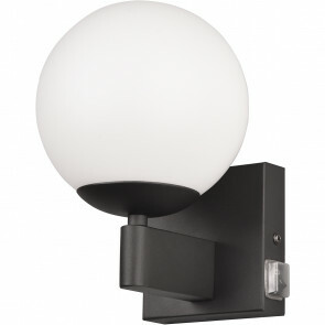 LED Wandlamp - Wandverlichting - Trion Aluk - E14 Fitting - Rond - Mat Zwart - Metaal 1