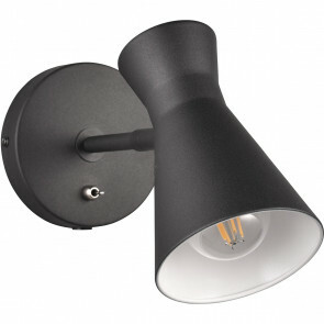 LED Wandlamp - Wandverlichting - Trion Zen - E27 Fitting - 1-lichts - Rond - Mat Zwart - Metaal 1