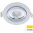 EcoDim - LED Spot - Inbouwspot - ED-10028 - 5W - Waterdicht IP54 - Dimbaar - Warm Wit 2700K - Mat Wit - Aluminium - Rond - Kantelbaar 2