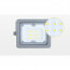 LED Bouwlamp - Aigi Zuino - 50 Watt - Natuurlijk Wit 4000K - Waterdicht IP65 - Kantelbaar - Mat Grijs - Aluminium 7
