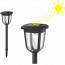 LED Grondspot met Zonne-energie - Set 2 Stuks - Aigi Grido - Inbouw Rond - 0.2W - Waterdicht IP44 - Helder/Koud Wit 6500K - Mat Zilver - RVS 5