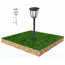 LED Grondspot met Zonne-energie - Set 2 Stuks - Aigi Grido - Inbouw Rond - 0.2W - Waterdicht IP44 - Helder/Koud Wit 6500K - Mat Zilver - RVS 7