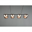 LED Hanglamp - Hangverlichting - Trion Bidon - E27 Fitting - 4-lichts - Rechthoek - Mat Zwart - Aluminium 8