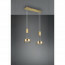 LED Hanglamp - Hangverlichting - Trion Franco - 14.4W - 2-lichts - Warm Wit 3000K - Rond - Mat Goud - Aluminium 15
