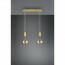 LED Hanglamp - Hangverlichting - Trion Franco - 14.4W - 2-lichts - Warm Wit 3000K - Rond - Mat Goud - Aluminium 16