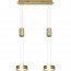 LED Hanglamp - Hangverlichting - Trion Franco - 14.4W - 2-lichts - Warm Wit 3000K - Rond - Mat Goud - Aluminium 2