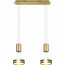 LED Hanglamp - Hangverlichting - Trion Franco - 14.4W - 2-lichts - Warm Wit 3000K - Rond - Mat Goud - Aluminium 4