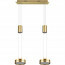 LED Hanglamp - Hangverlichting - Trion Franco - 14.4W - 2-lichts - Warm Wit 3000K - Rond - Mat Goud - Aluminium 6