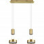 LED Hanglamp - Hangverlichting - Trion Franco - 14.4W - 2-lichts - Warm Wit 3000K - Rond - Mat Goud - Aluminium 8