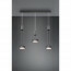 LED Hanglamp - Hangverlichting - Trion Franco - 21.6W - 3-lichts - Warm Wit 3000K - Rond - Mat Antraciet - Aluminium 12