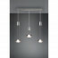 LED Hanglamp - Hangverlichting - Trion Franco - 21.6W - 3-lichts - Warm Wit 3000K - Rond - Mat Nikkel - Aluminium 12