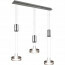 LED Hanglamp - Hangverlichting - Trion Franco - 21.6W - 3-lichts - Warm Wit 3000K - Rond - Mat Nikkel - Aluminium 3