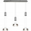 LED Hanglamp - Hangverlichting - Trion Franco - 21.6W - 3-lichts - Warm Wit 3000K - Rond - Mat Nikkel - Aluminium 4
