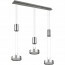 LED Hanglamp - Hangverlichting - Trion Franco - 21.6W - 3-lichts - Warm Wit 3000K - Rond - Mat Nikkel - Aluminium 7