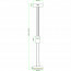 LED Hanglamp - Hangverlichting - Trion Franco - 7.2W - 1-lichts - Warm Wit 3000K - Rond - Mat Nikkel - Aluminium Lijntekening