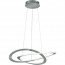 LED Hanglamp - Hangverlichting - Trion Oaky - 52W - Warm Wit 3000K - Dimbaar - Rond - Mat Nikkel - Aluminium