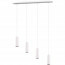 LED Hanglamp - Trion Mary - GU10 Fitting - 4-lichts - Rechthoek - Mat Wit - Aluminium 6