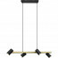 LED Hanglamp - Trion Milona - GU10 Fitting - 4-lichts - Rond - Mat Zwart/Goud - Aluminium 2
