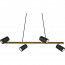 LED Hanglamp - Trion Milona - GU10 Fitting - 4-lichts - Rond - Mat Zwart/Goud - Aluminium 7