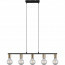 LED Hanglamp - Trion Zuncka - E27 Fitting - 5-lichts - Rechthoek - Mat Zwart/Goud - Aluminium 4
