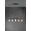 LED Hanglamp - Trion Zuncka - E27 Fitting - 5-lichts - Rechthoek - Mat Zwart/Goud - Aluminium 6