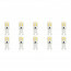 LED Lamp 10 Pack - G9 Fitting - Dimbaar - 3W - Helder/Koud Wit 6000K - Transparant | Vervangt 32W