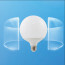 LED Lamp - Aigi Lido - Bulb G120 - E27 Fitting - 18W - Warm Wit 3000K - Wit 5