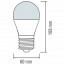 LED Lamp - E27 Fitting - 8W - Warm Wit 3000K 4