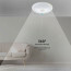 LED Plafondlamp met Sensor + Dag en Nacht Sensor - Kozolux Crimpy - 20W 1500lm - Aanpasbare Lichtkleur CCT - Opbouw - Rond - Wit 4