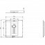 LED Plafondlamp - Plafondverlichting - Trion Alina - 18W - Warm Wit 3000K - Dimbaar - Mat Zwart - Aluminium - 45cm Lijntekening