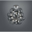 LED Plafondlamp - Plafondverlichting - Trion Alionisa - G9 Fitting - 12-lichts - Rond - Glans Chroom Rookglas - Aluminium 2