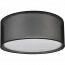 LED Plafondlamp - Plafondverlichting - Trion Bidon - E27 Fitting - 1-lichts - Rond - Mat Zwart - Aluminium 3
