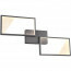 LED Plafondlamp - Plafondverlichting - Trion Civa - 14W - Warm Wit 3000K - Dimbaar - Rechthoek - Mat Zwart - Aluminium 2