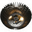 LED Plafondlamp - Plafondverlichting - Trion Colman - E27 Fitting - 2-lichts - Rond - Mat Zwart - Aluminium 2