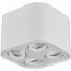 LED Plafondlamp - Plafondverlichting - Trion Cosmin - GU10 Fitting - 4-lichts - Vierkant - Mat Wit - Aluminium 2