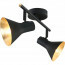 LED Plafondlamp - Plafondverlichting - Trion Nana - E14 Fitting - 2-lichts - Rond - Mat Zwart - Aluminium 2