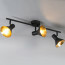 LED Plafondlamp - Plafondverlichting - Trion Nana - E14 Fitting - 3-lichts - Rond - Mat Zwart - Aluminium 2