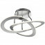 LED Plafondlamp - Plafondverlichting - Trion Oaky - 40W - Warm Wit 3000K - Rond - Mat Nikkel - Aluminium