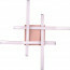 LED Plafondlamp - Plafondverlichting - Trion Ritonu - 20W - Natuurlijk Wit 4000K - Dimbaar - Vierkant - Mat Roségoud - Aluminium 4