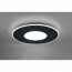 LED Plafondlamp - Plafondverlichting - Trion Virsa - 70W - Aanpasbare Kleur - Dimbaar - Afstandsbediening - Rond - Mat Zwart - Aluminium 12