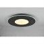 LED Plafondlamp - Plafondverlichting - Trion Virsa - 70W - Aanpasbare Kleur - Dimbaar - Afstandsbediening - Rond - Mat Zwart - Aluminium 15
