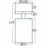 LED Plafondspot - Brinton Betin - GU10 Fitting - 1-lichts - Rond - Mat Wit - Kantelbaar - Aluminium - Philips - CorePro 830 36D - Dimbaar - 5W - Warm Wit 3000K Lijntekening