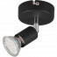 LED Plafondspot - Trion Pamo - GU10 Fitting - 1-lichts - Rond - Mat Zwart - Aluminium 3