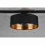 LED Railverlichting - Plafondlamp - Plafondverlichting - Trion Dual Hostons - 2 Fase - E27 Fitting - Rond - Mat Zwart/Goud - Textiel 7