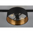 LED Railverlichting - Plafondlamp - Plafondverlichting - Trion Dual Hostons - 2 Fase - E27 Fitting - Rond - Mat Zwart/Goud - Textiel 8