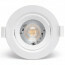 LED Spot - Inbouwspot - Aigi Nilona - 5W - Natuurlijk Wit 4000K - Rond - Kantelbaar - Mat Wit - Aluminium 3
