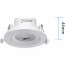 LED Spot - Inbouwspot - Aigi Nilona - 5W - Natuurlijk Wit 4000K - Rond - Kantelbaar - Mat Wit - Aluminium Lijntekening