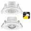 LED Spot - Inbouwspot - Facto Niron - 7W - Helder/Koud Wit 6000K - Mat Wit - Vierkant - Kantelbaar 3